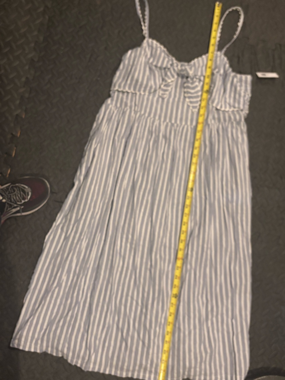 NWT Old Navy Striped Midi Dress with Bow - Picture 6 of 7